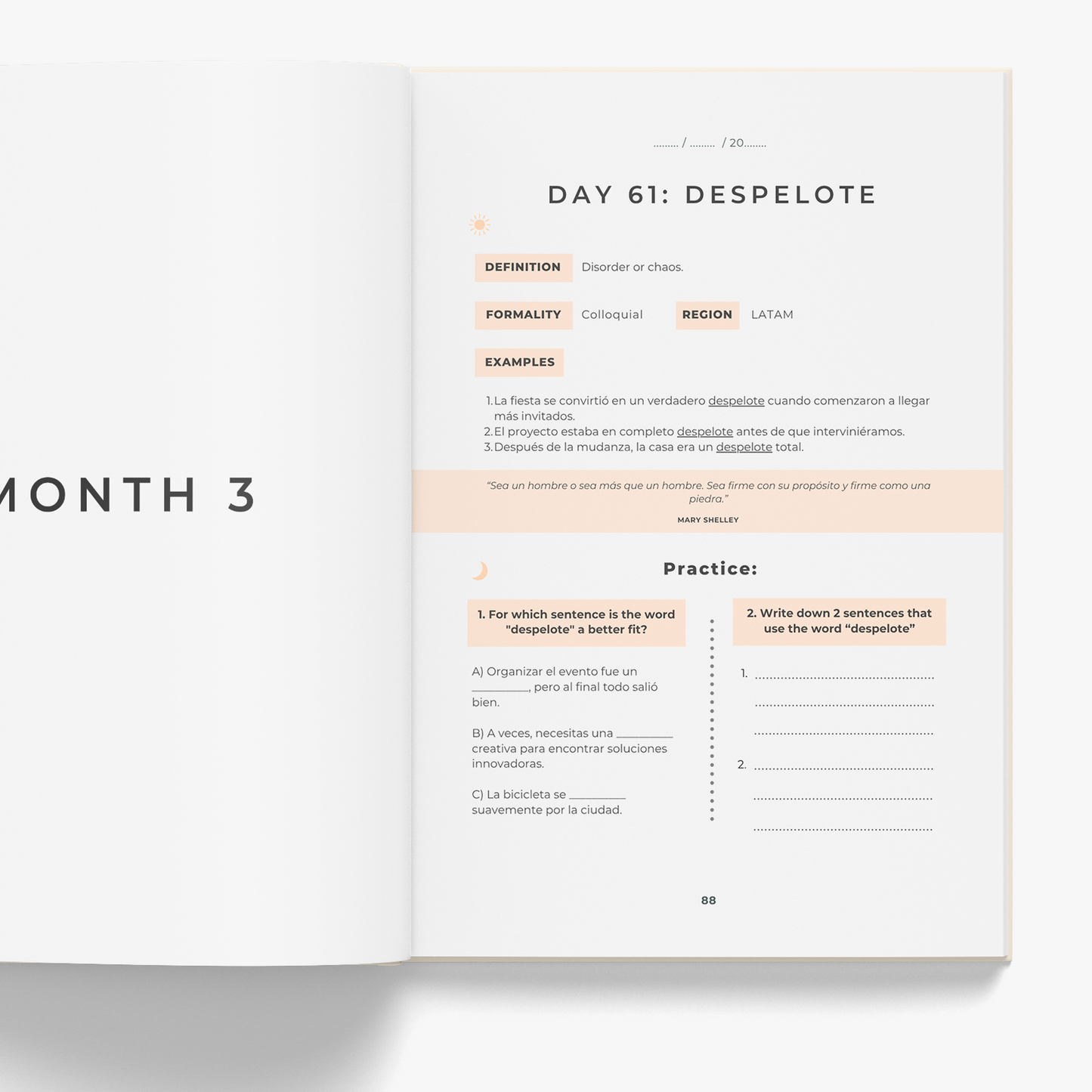 The 5-Minute Spanish Journal