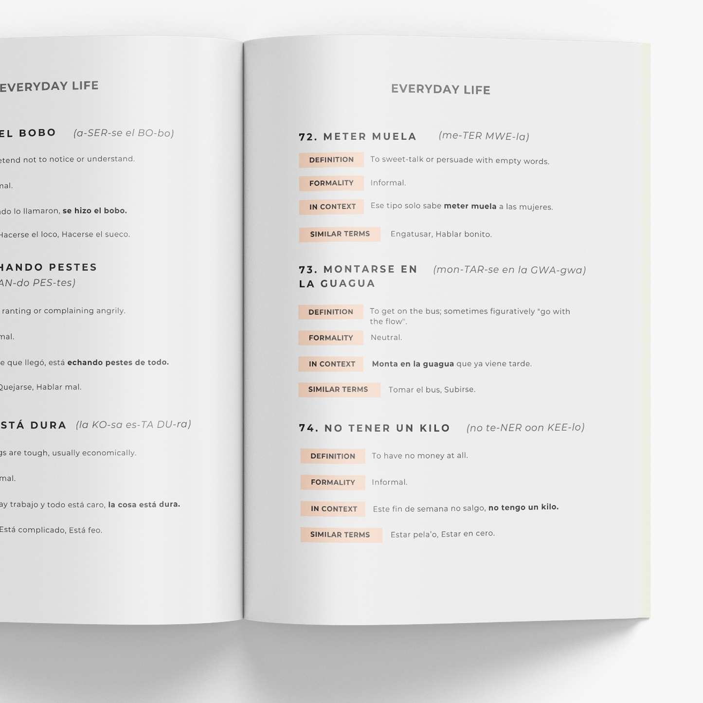 Cuban Spanish Phrasebook