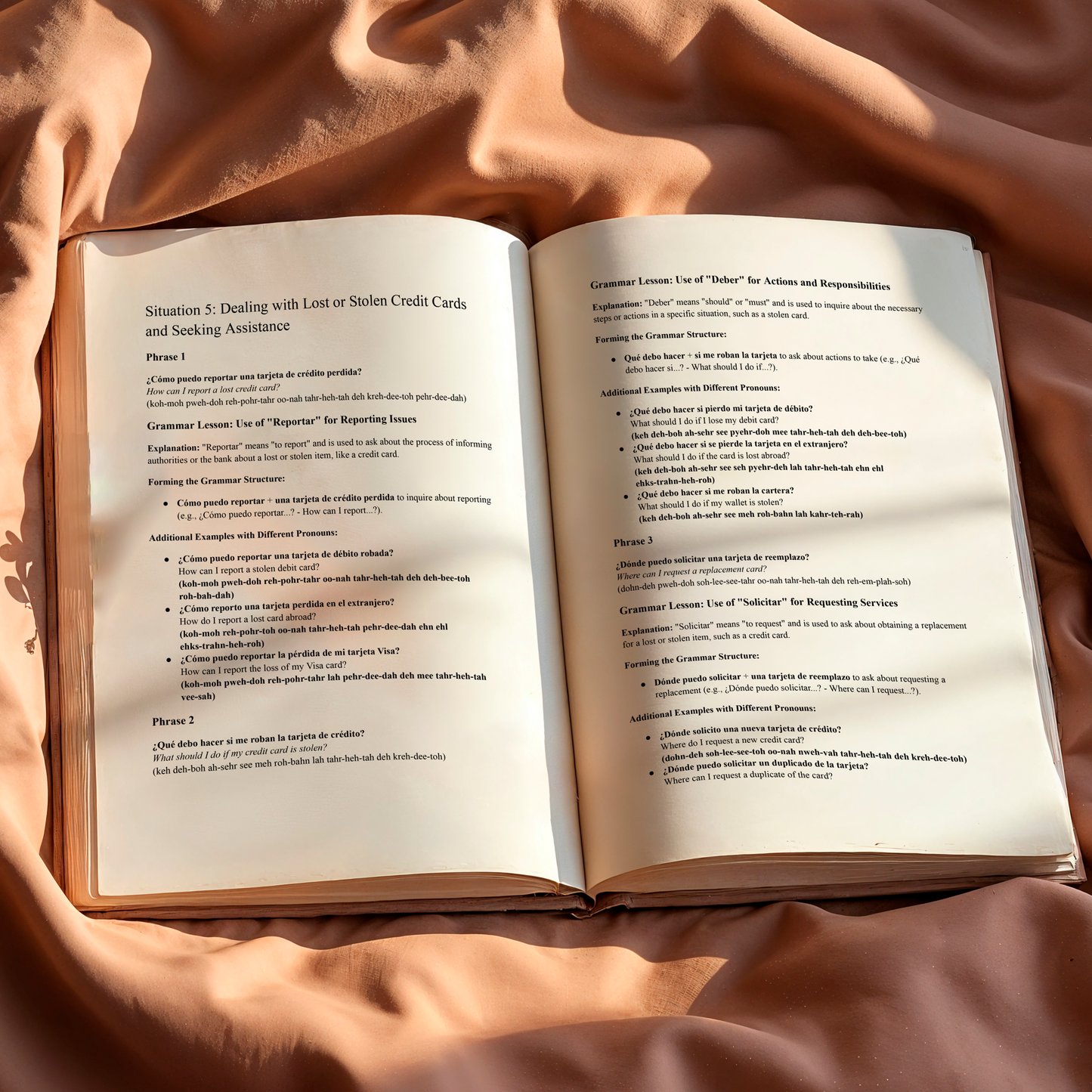 Colombian Spanish Travel Phrasebook