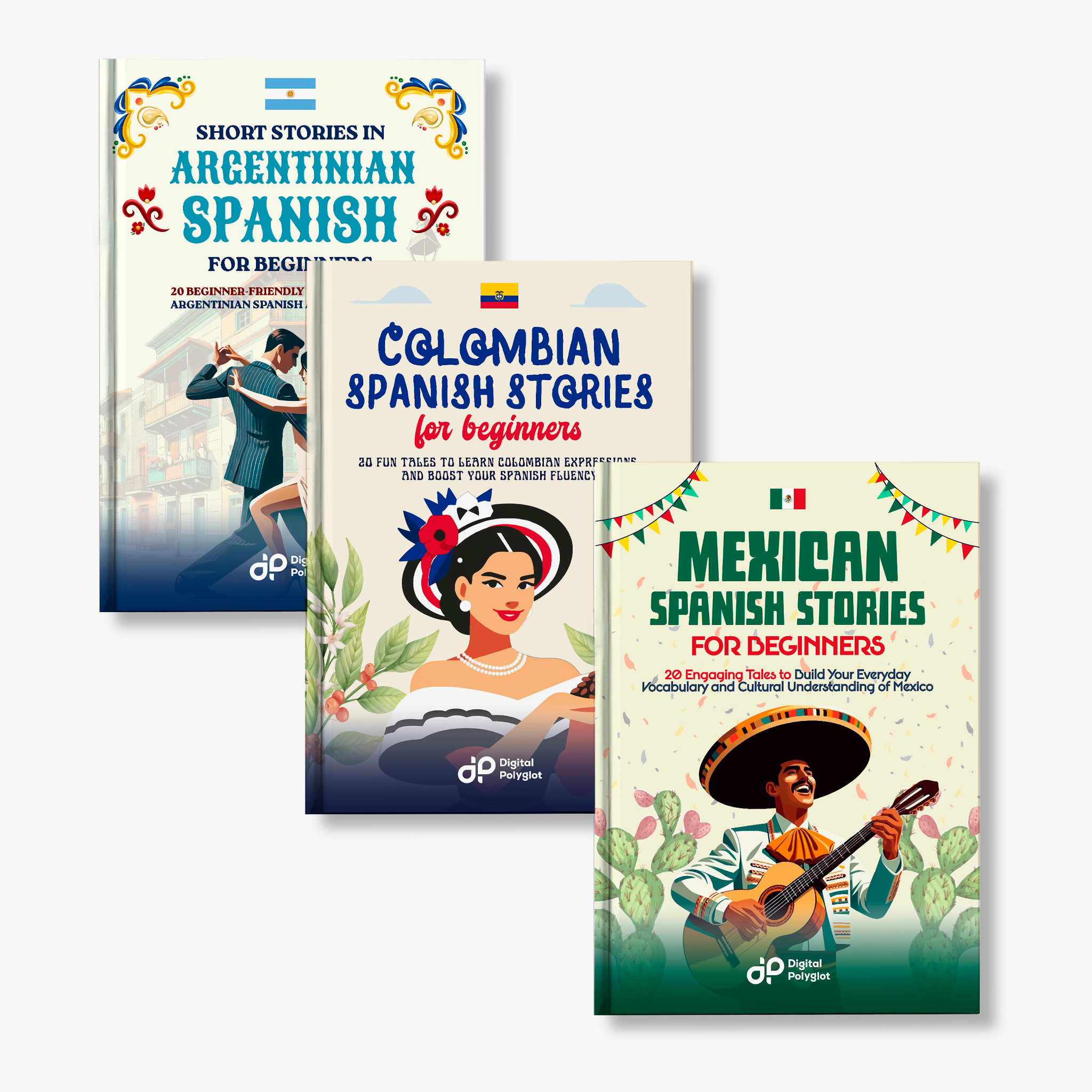 Spanish Beginners Pack: Stories from Argentina, Mexico & Colombia