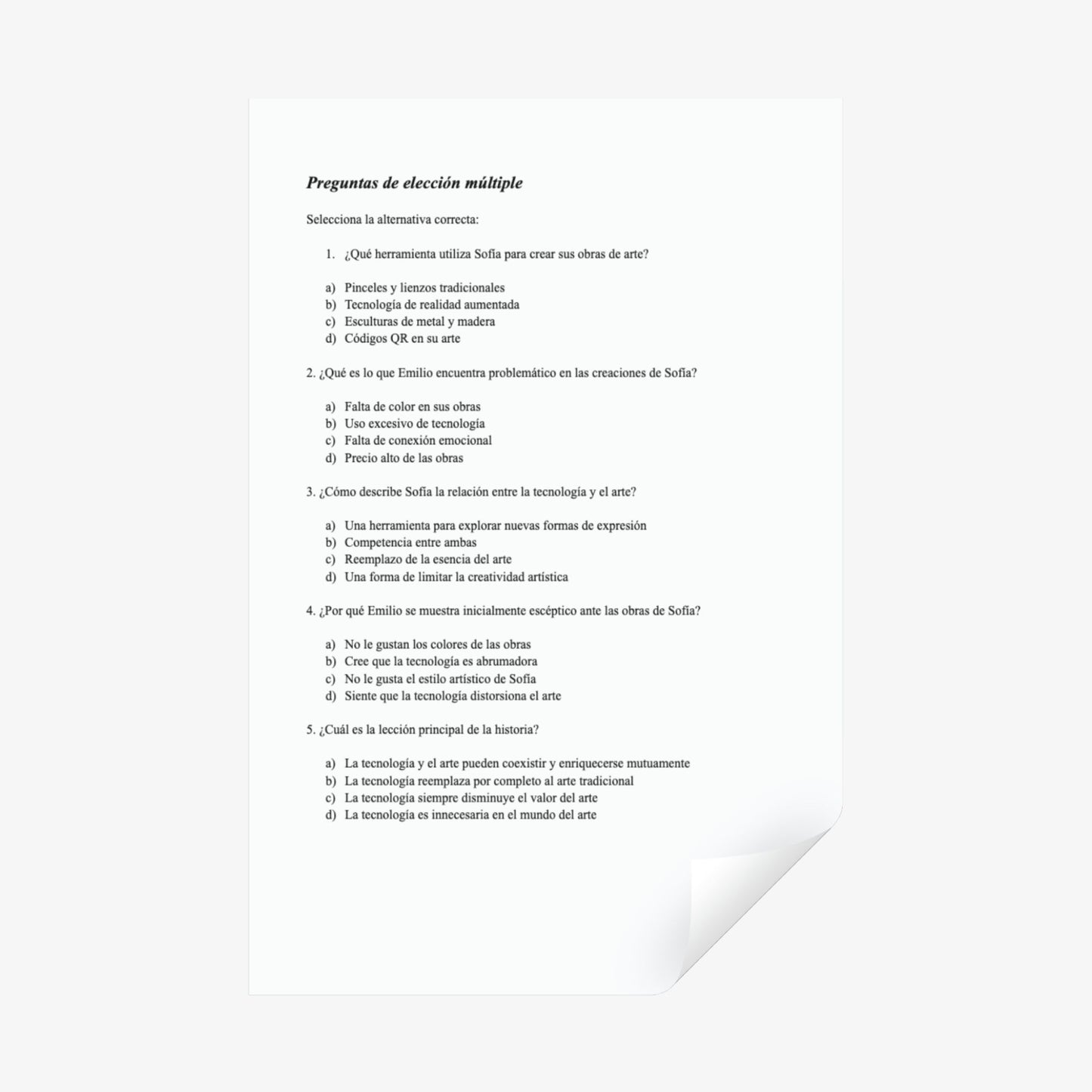 Spanish Short Stories on Technology