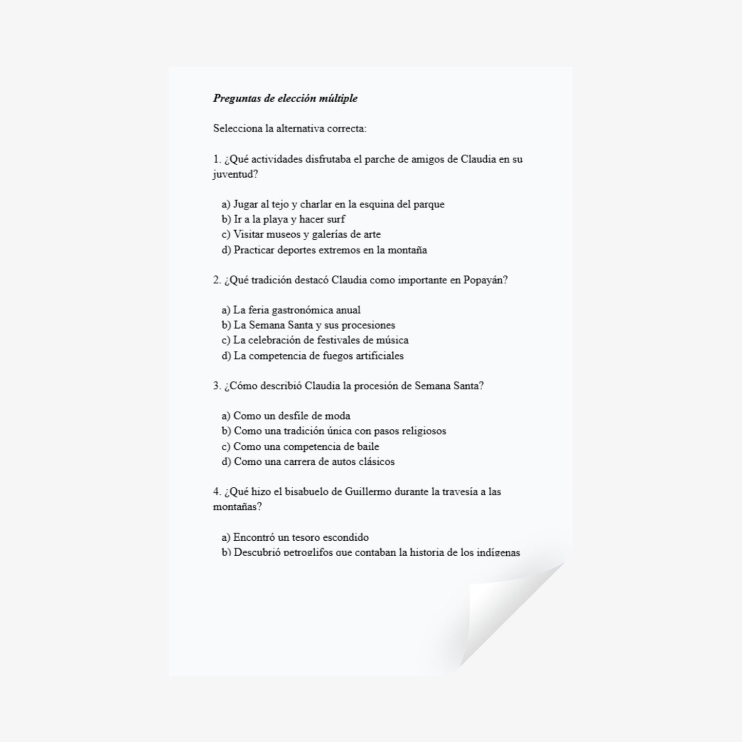 Short Stories in Colombian Spanish