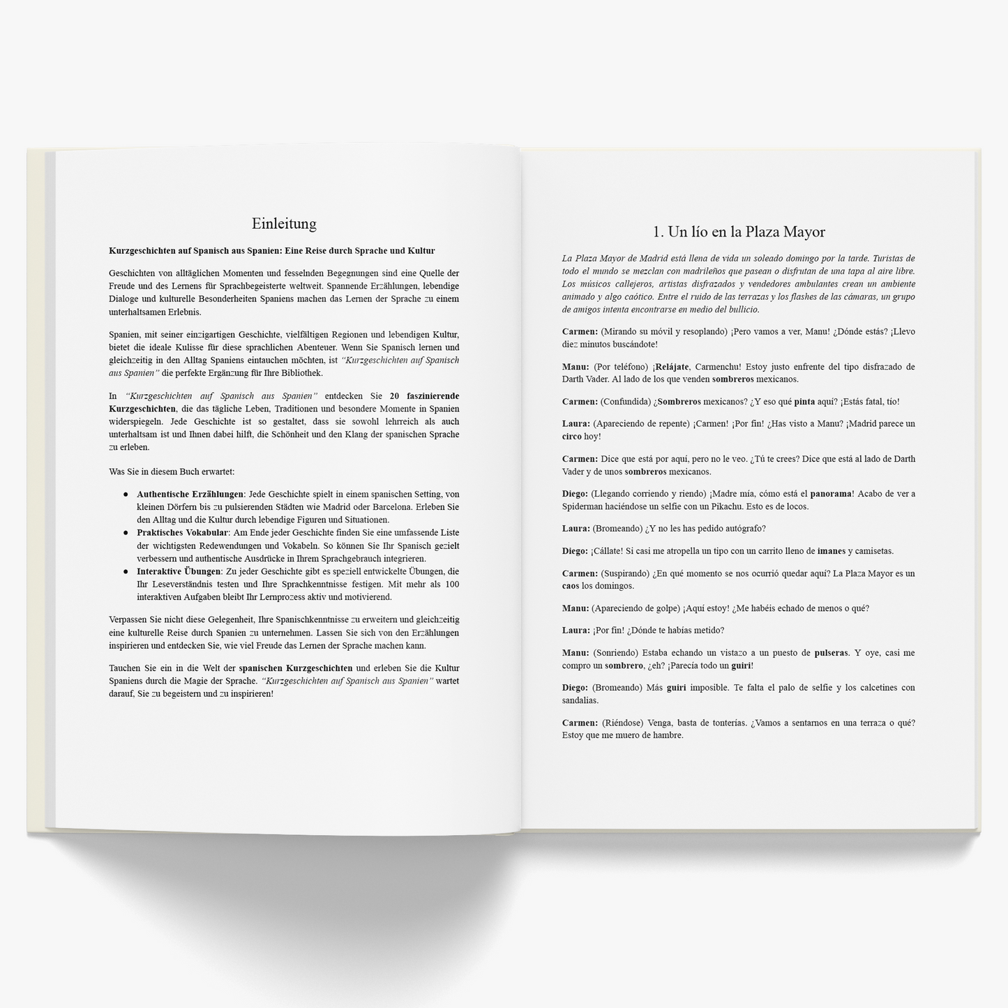 Kurzgeschichten auf Spanisch aus Spanien