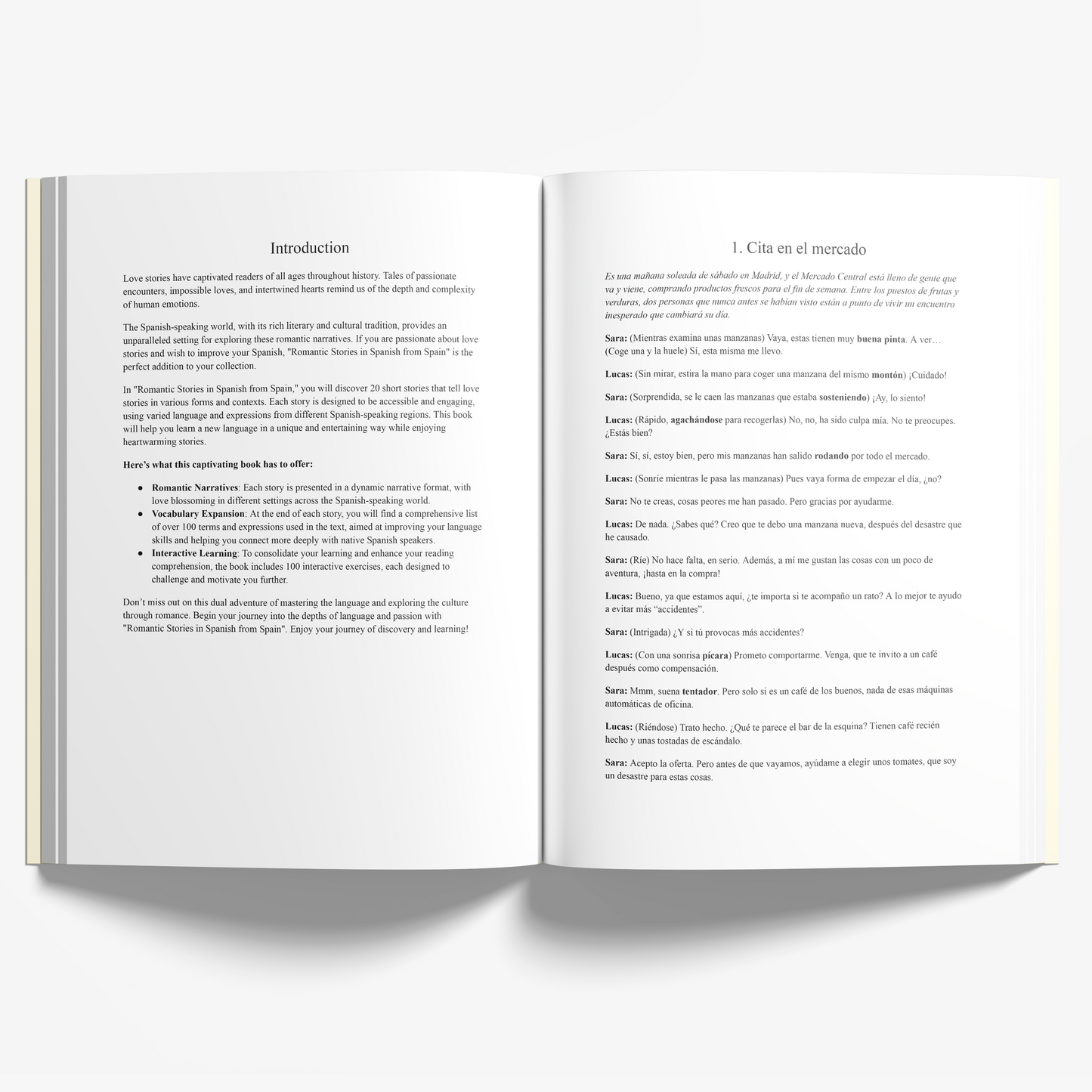 Romantic Stories in Spanish from Spain