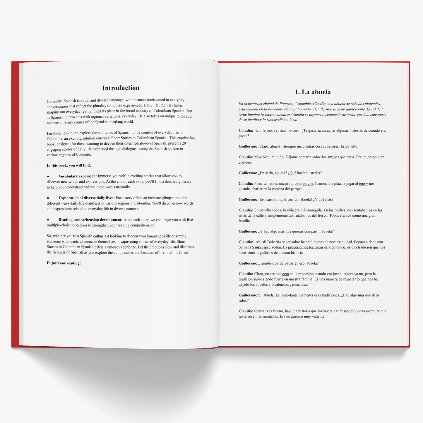 Short Stories in Colombian Spanish