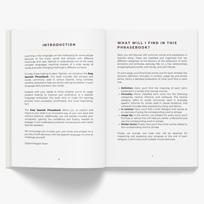 Easy Spanish Phrasebook