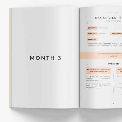 The 5-Minute French Journal for Beginners