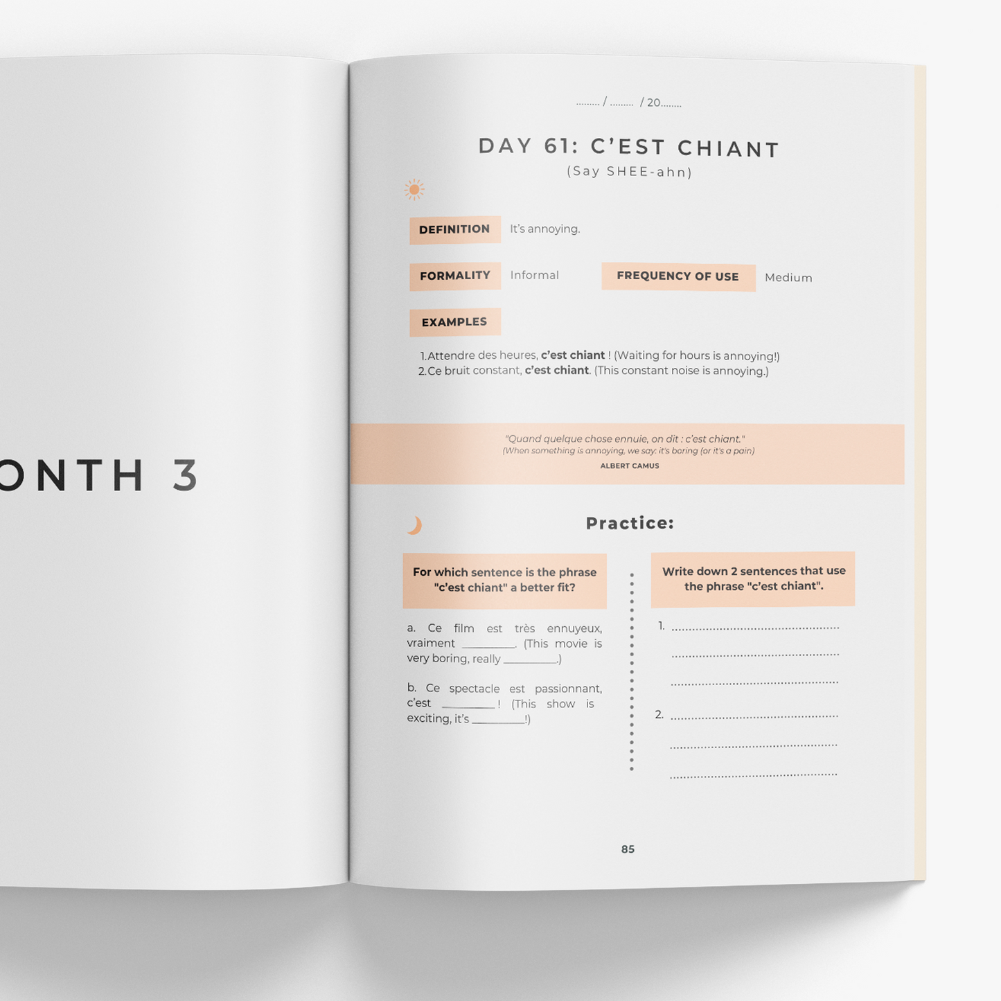 The 5-Minute French Journal for Beginners