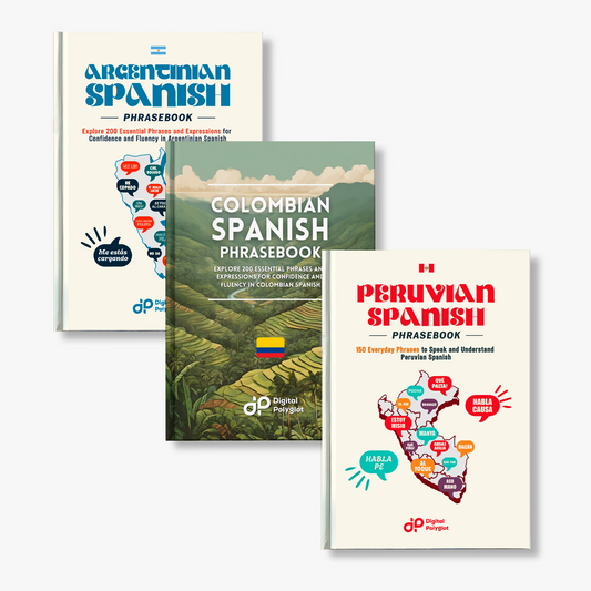 Latin American Spanish Phrasebook Trio