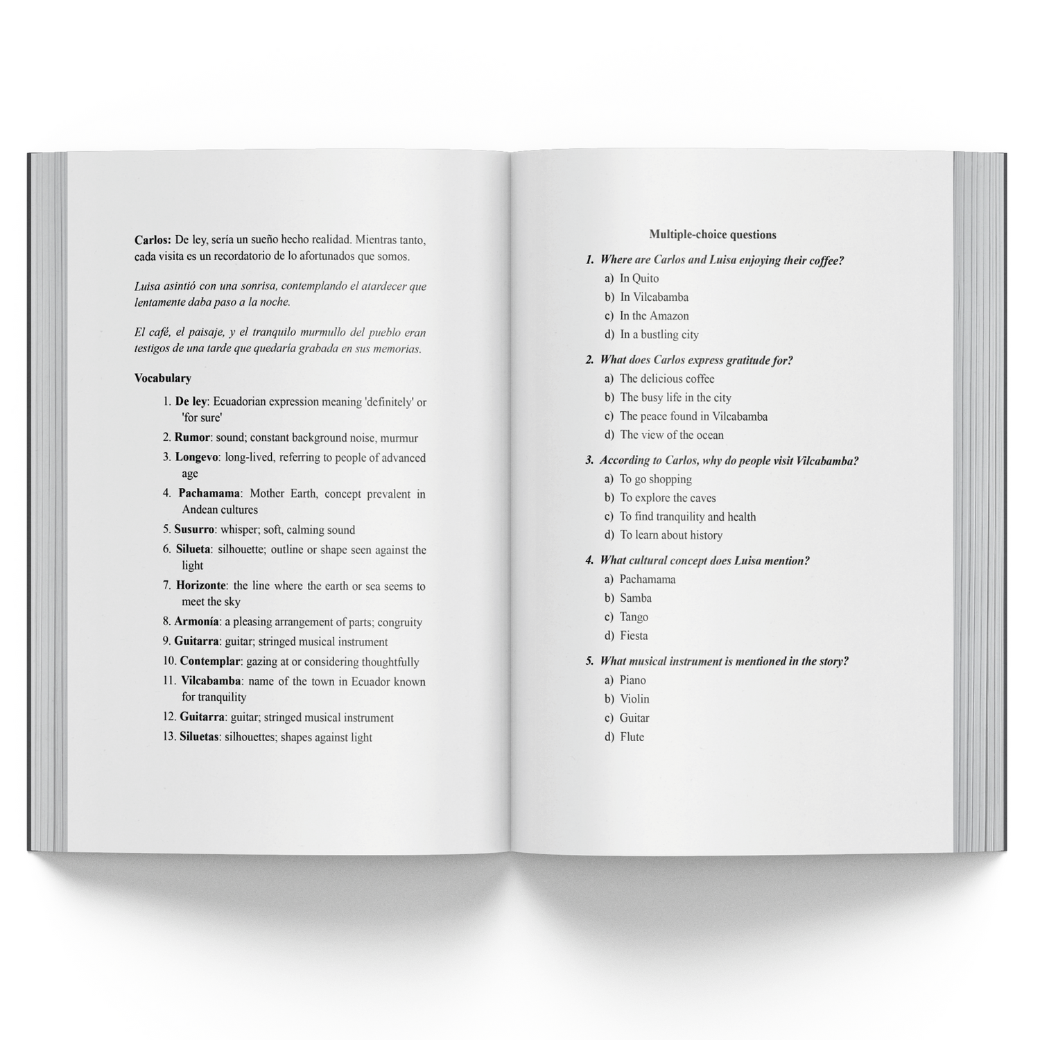 Short Stories in Ecuadorian Spanish