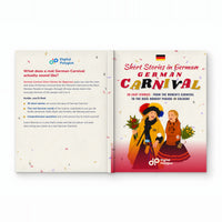 German Carnival Short Stories for Beginners - contraportada, lomo y portada — image 5