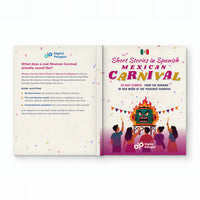 Mexican Carnival Short Stories in Spanish for Beginners - contraportada, lomo y portada, image 5