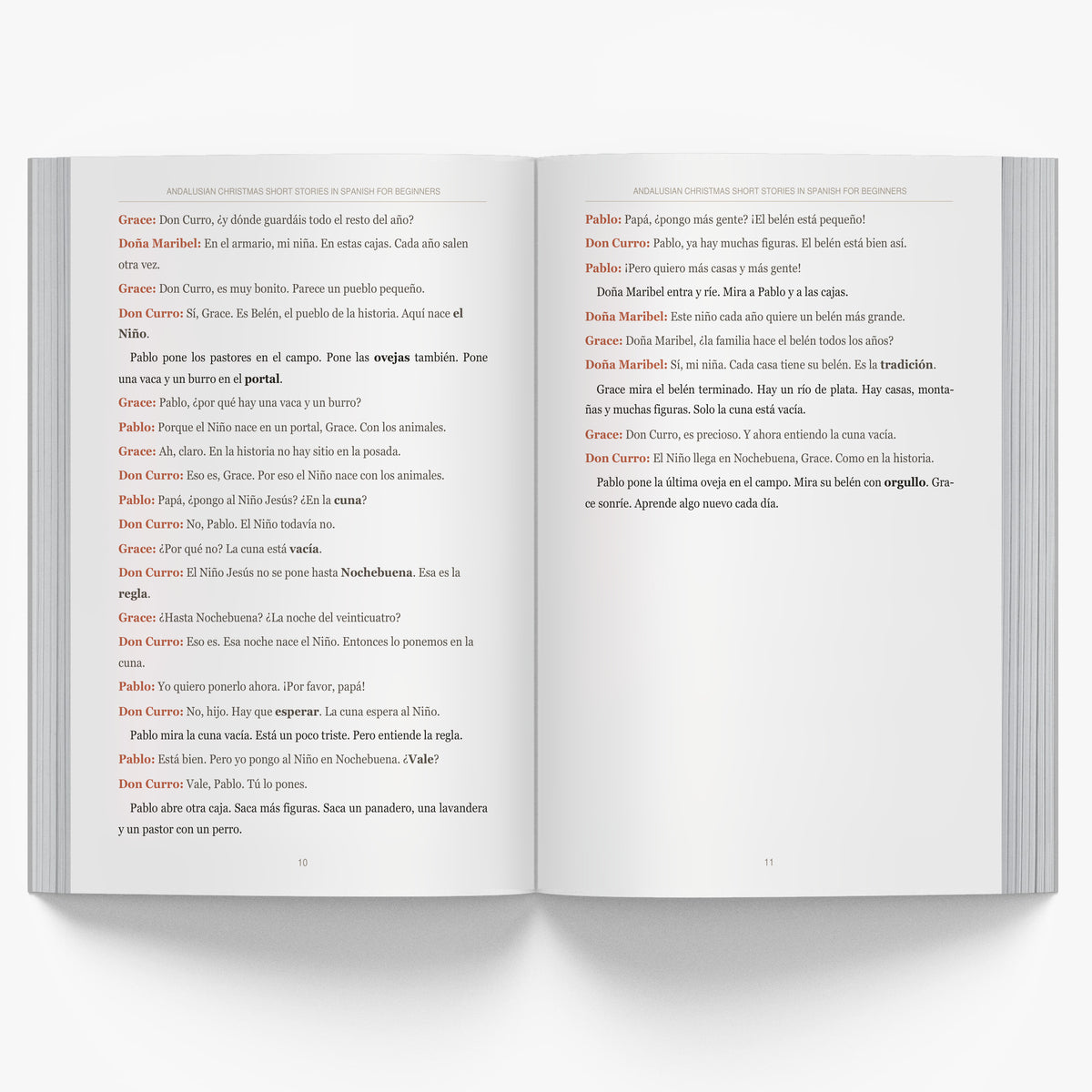 Andalusian Christmas Short Stories in Spanish for Beginners mockup