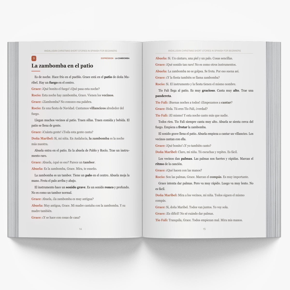 Andalusian Christmas Short Stories in Spanish for Beginners mockup