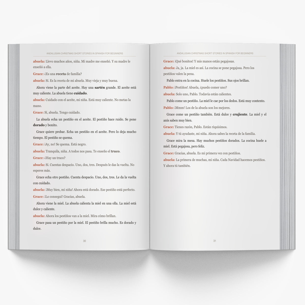 Andalusian Christmas Short Stories in Spanish for Beginners mockup