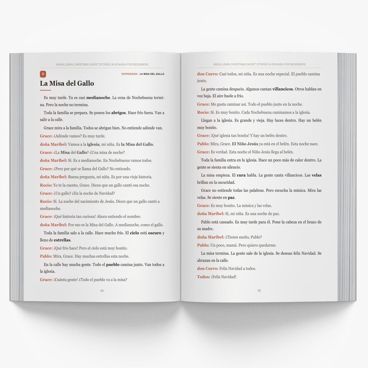 Andalusian Christmas Short Stories in Spanish for Beginners mockup