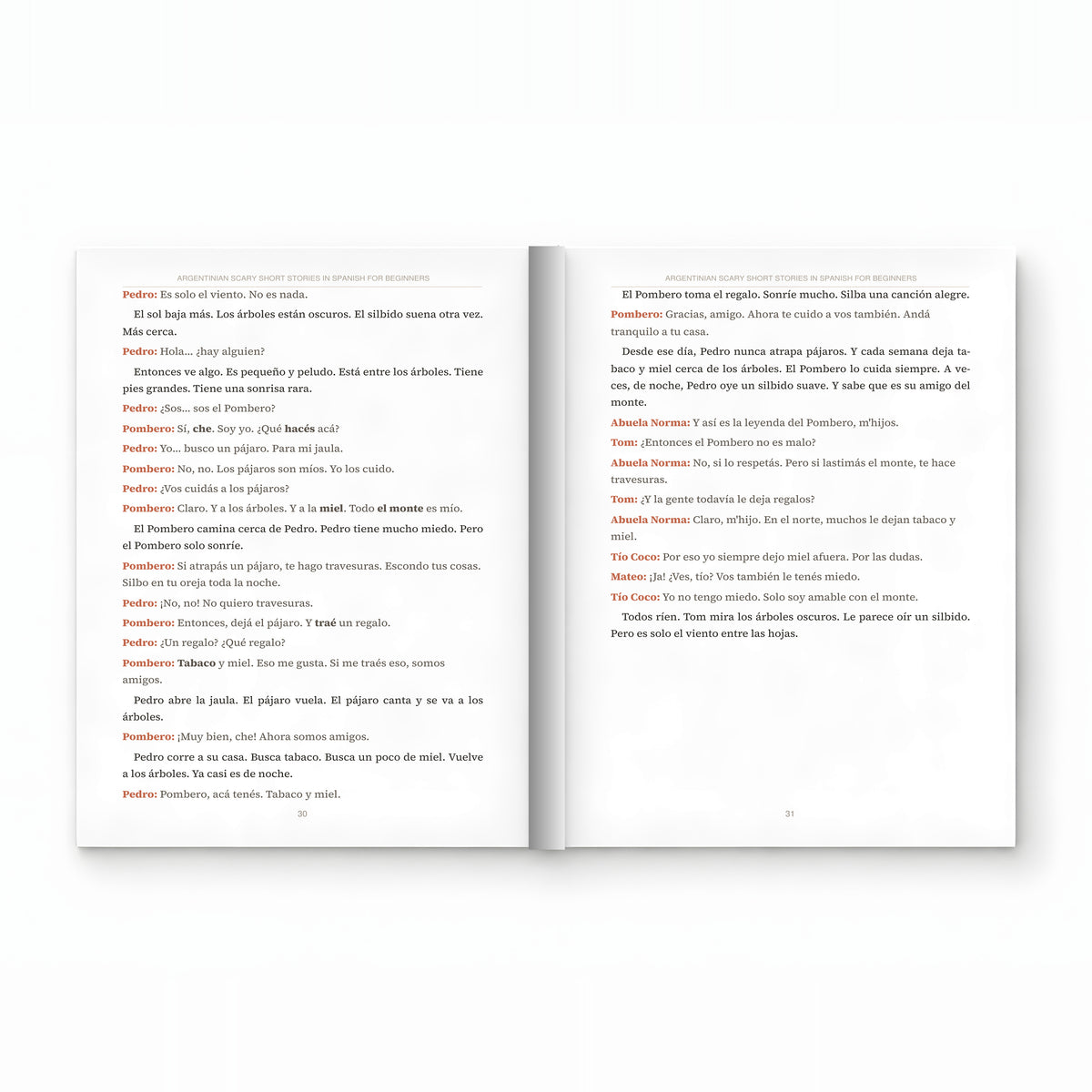 Argentinian Scary Short Stories in Spanish for Beginners mockup