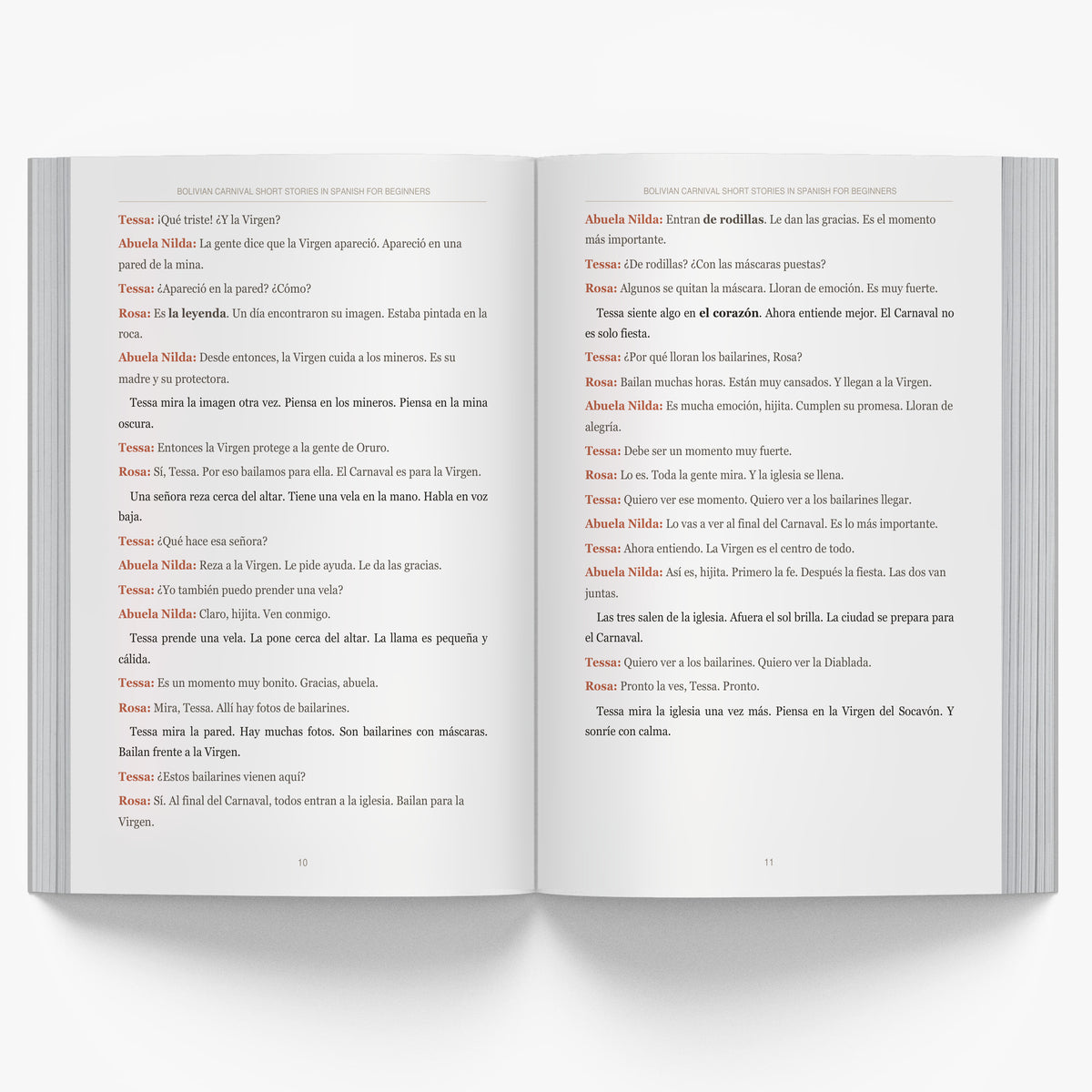 Bolivian Carnival Short Stories in Spanish for Beginners mockup interior-1