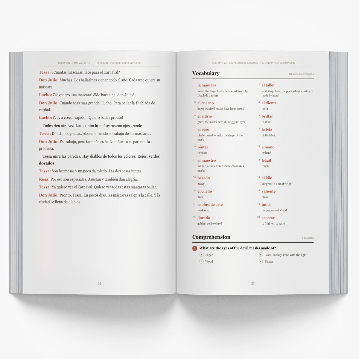 Bolivian Carnival Short Stories in Spanish for Beginners mockup interior-3