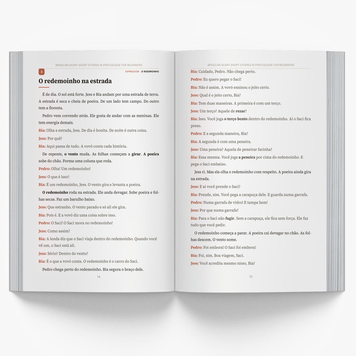 Brazilian Scary Short Stories in Portuguese for Beginners mockup