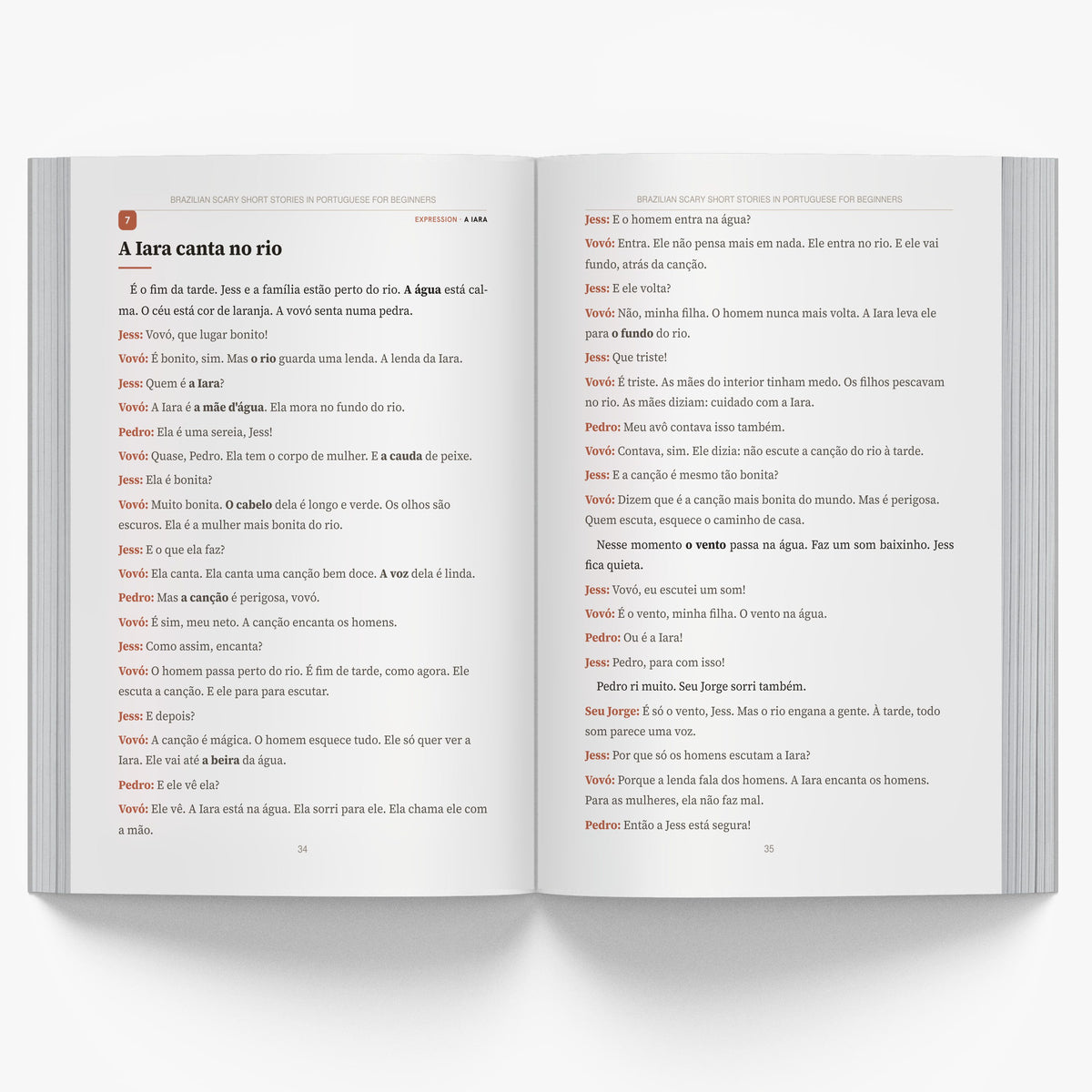 Brazilian Scary Short Stories in Portuguese for Beginners mockup