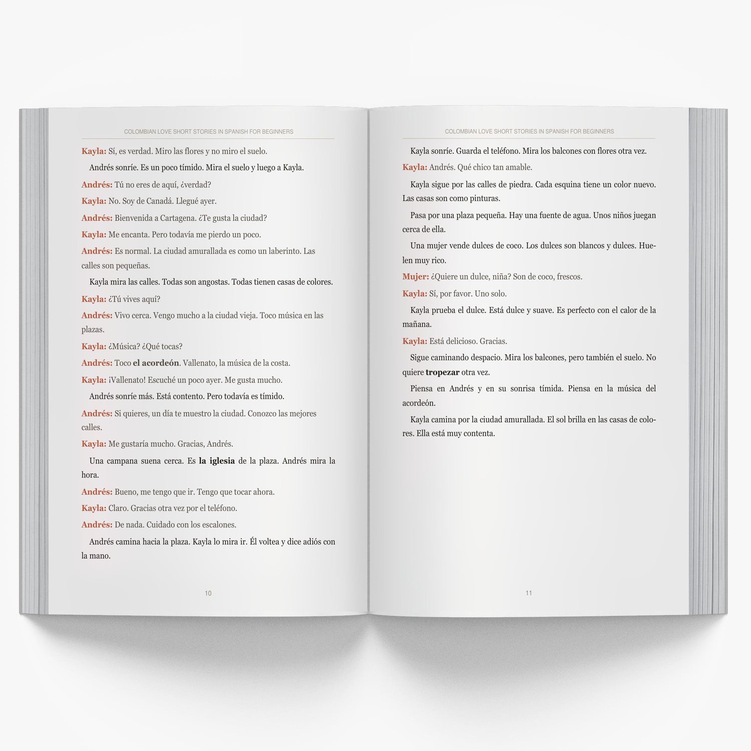 Colombian Love Short Stories in Spanish for Beginners mockup interior-1