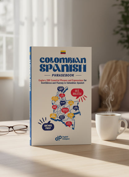 Colombian Spanish Phrasebook mockup