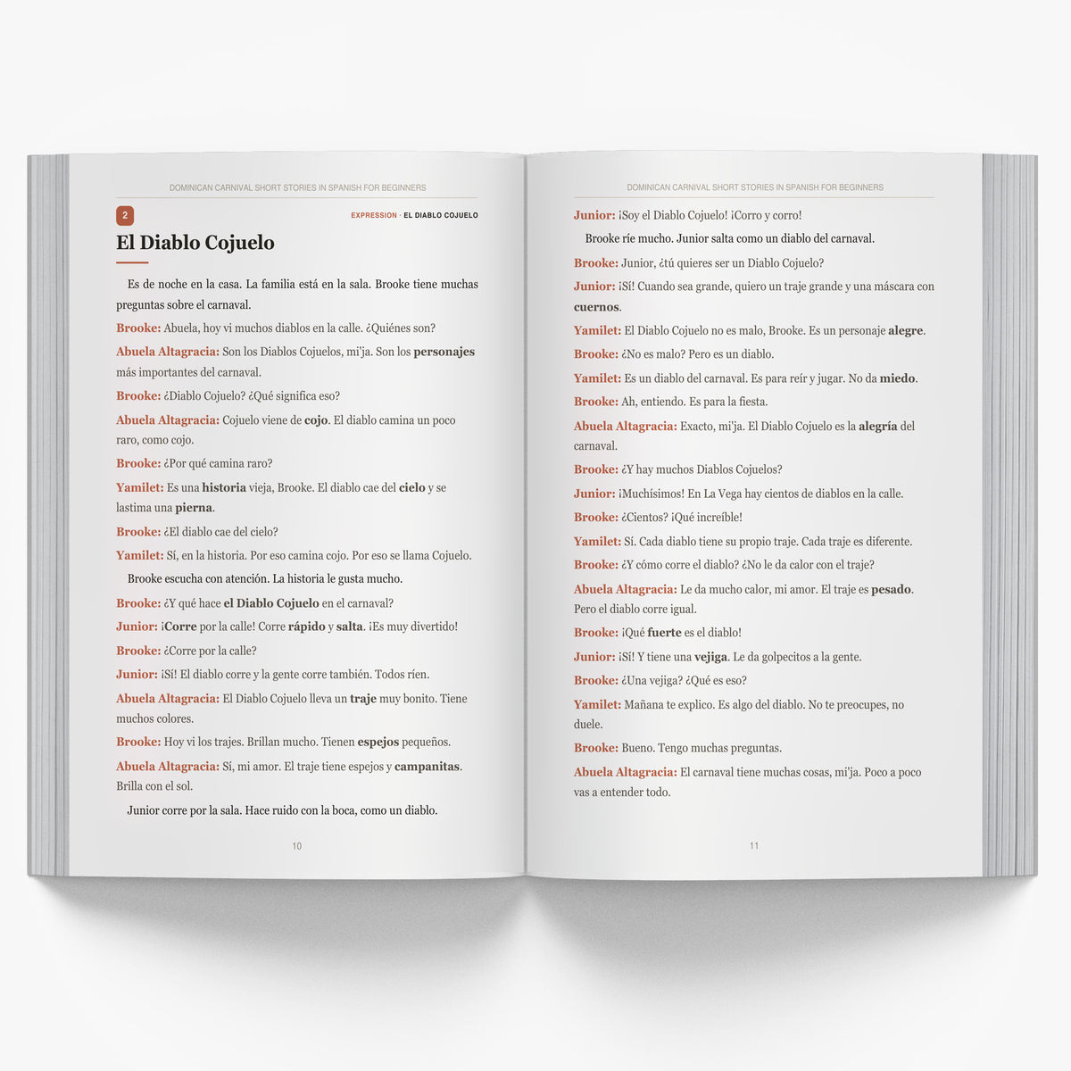 Dominican Carnival Short Stories in Spanish for Beginners mockup interior-1