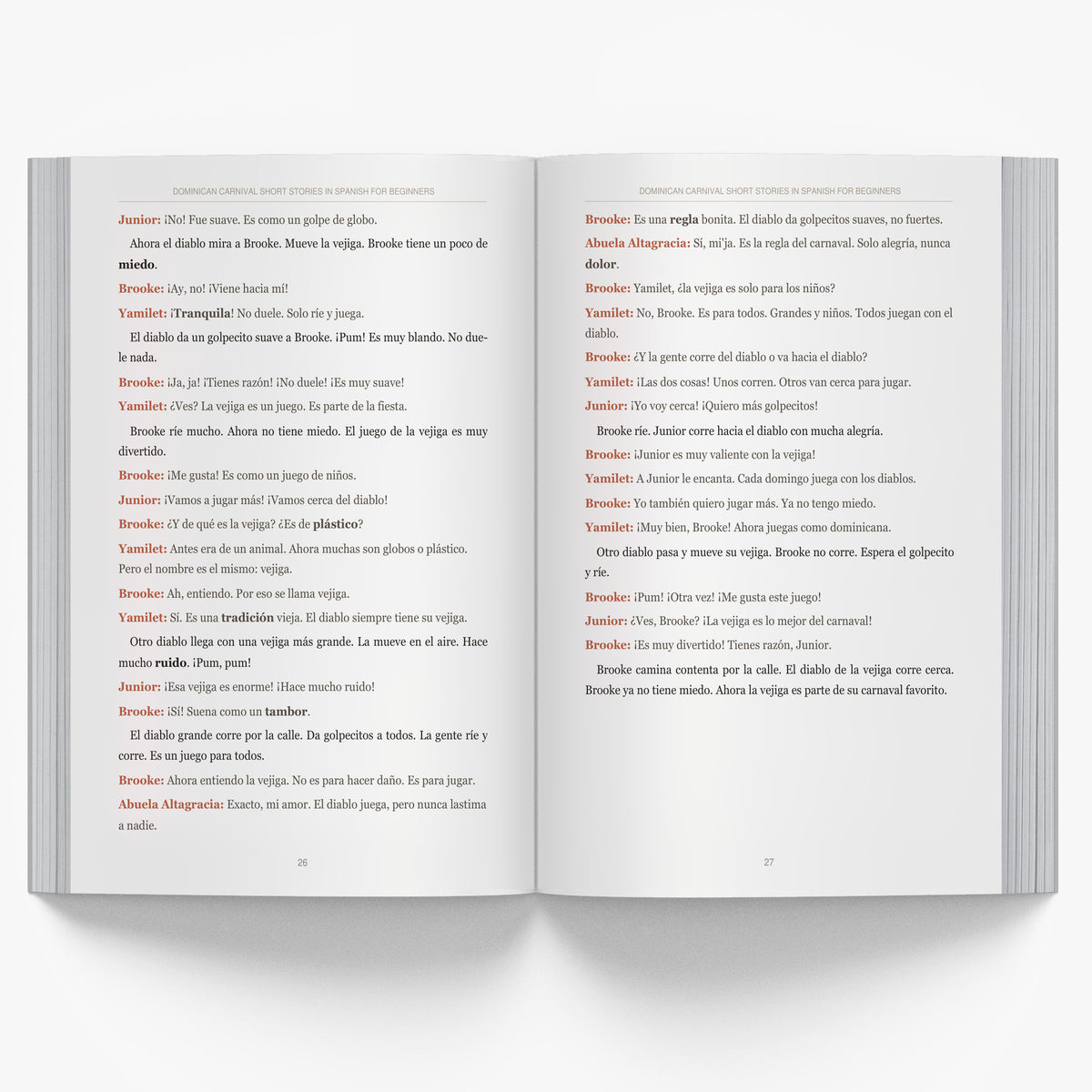 Dominican Carnival Short Stories in Spanish for Beginners mockup interior-3