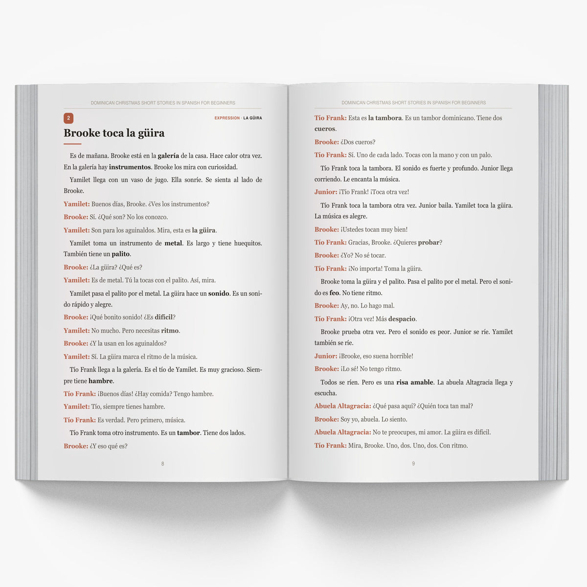 Dominican Christmas Short Stories in Spanish for Beginners mockup
