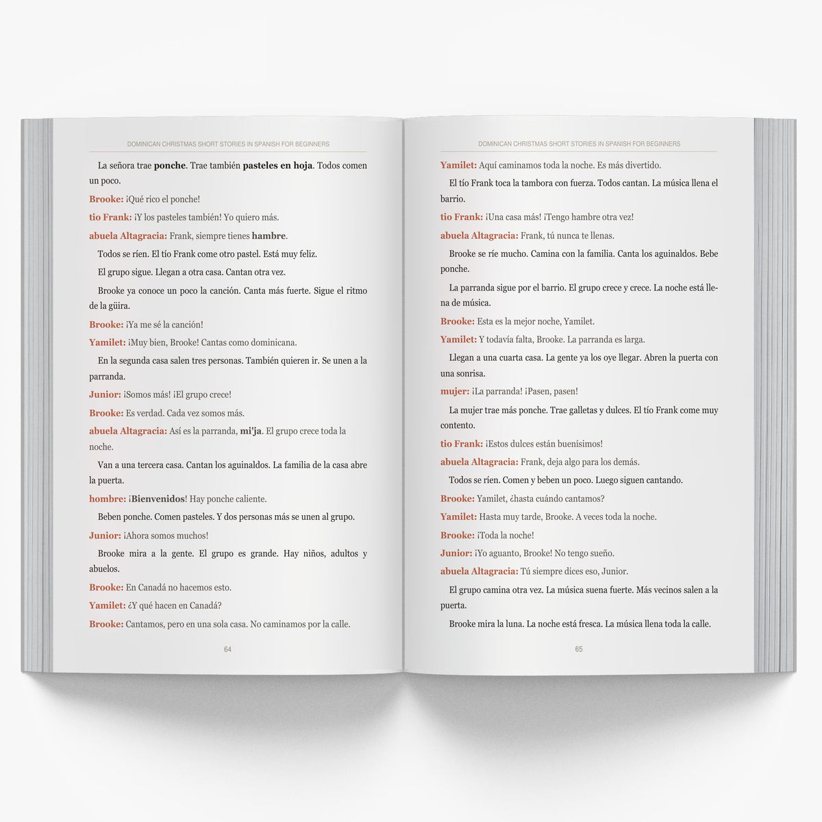 Dominican Christmas Short Stories in Spanish for Beginners mockup