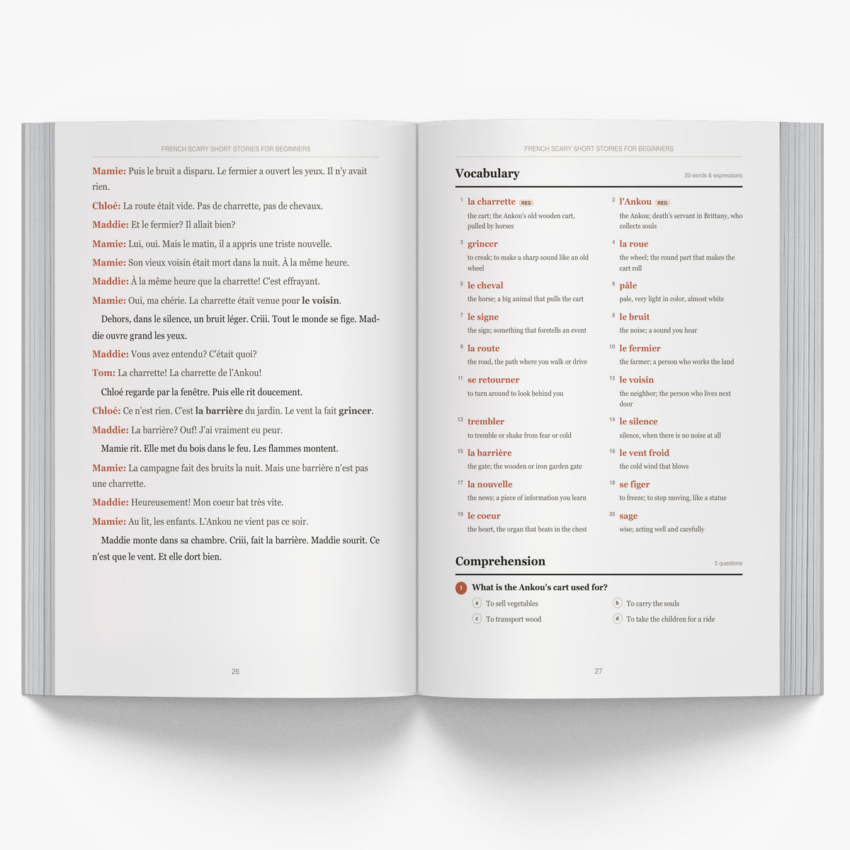 French Scary Short Stories for Beginners mockup interior-3