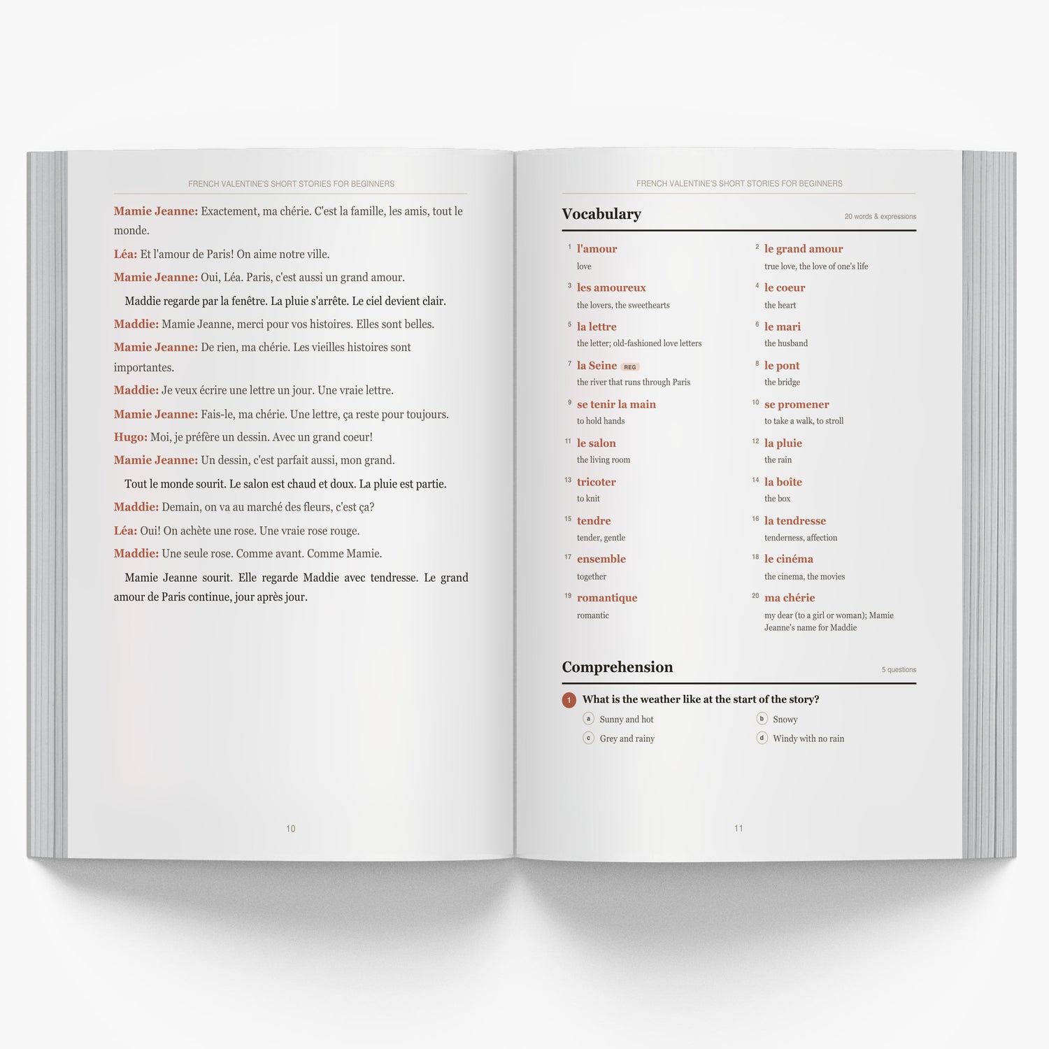 French Valentine's Short Stories for Beginners mockup interior-1