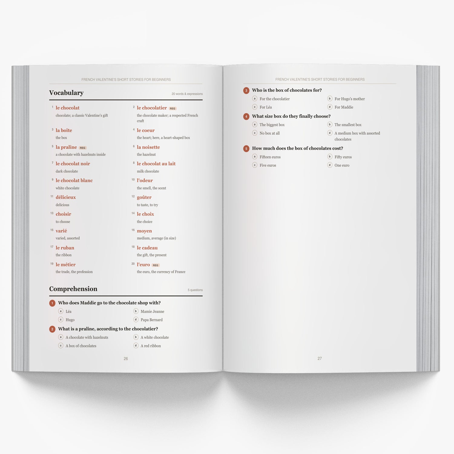 French Valentine's Short Stories for Beginners mockup interior-3