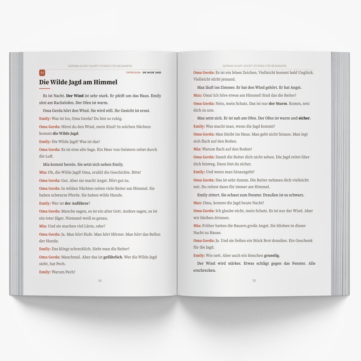 German Scary Short Stories for Beginners mockup