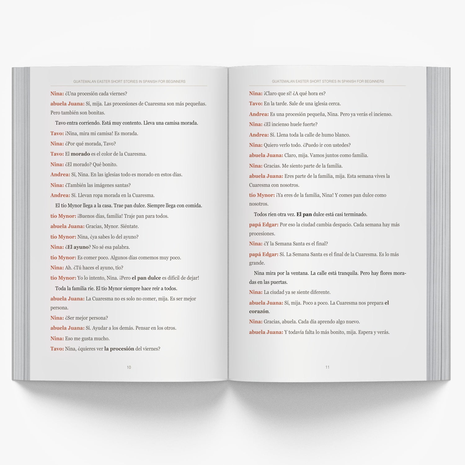 Guatemalan Easter Short Stories in Spanish for Beginners mockup pdp-interior-1