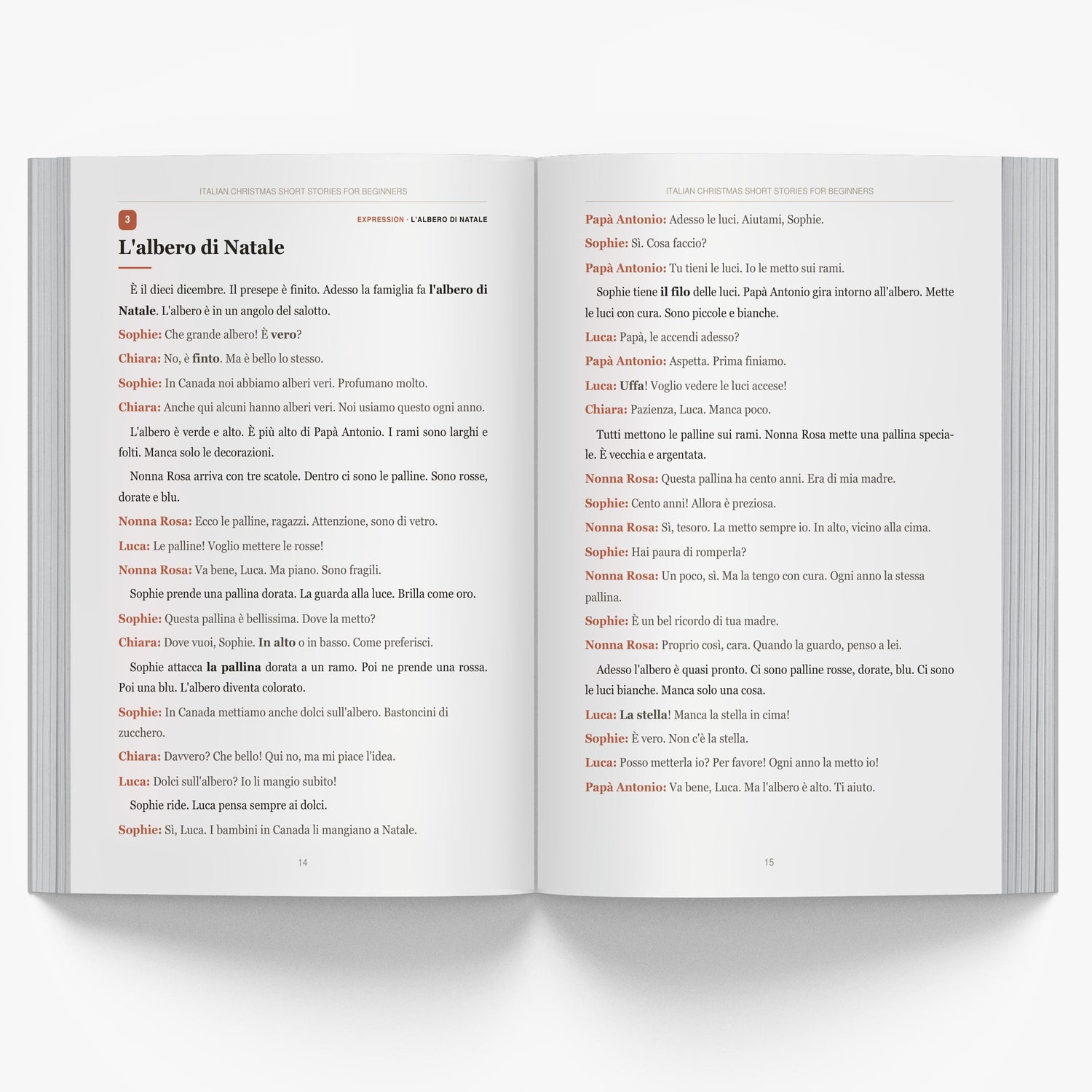 Italian Christmas Short Stories for Beginners mockup