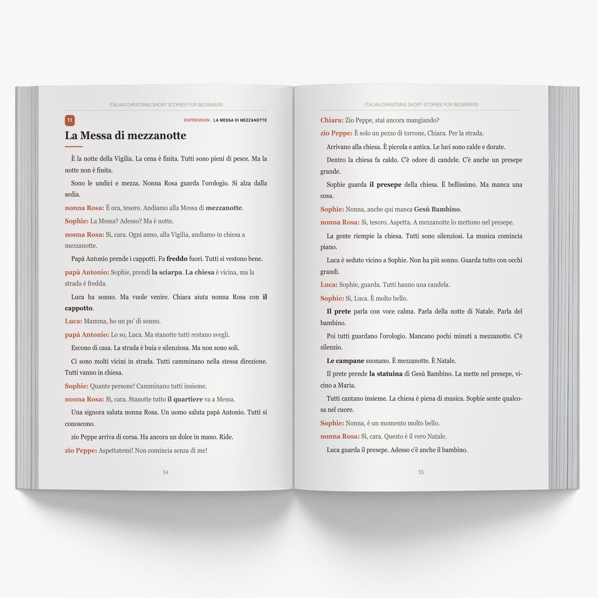 Italian Christmas Short Stories for Beginners mockup