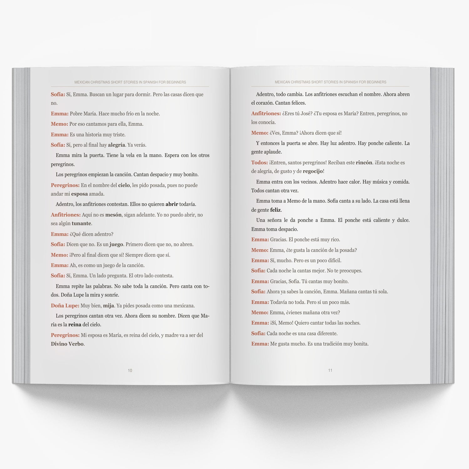 Mexican Christmas Short Stories in Spanish for Beginners mockup interior-1