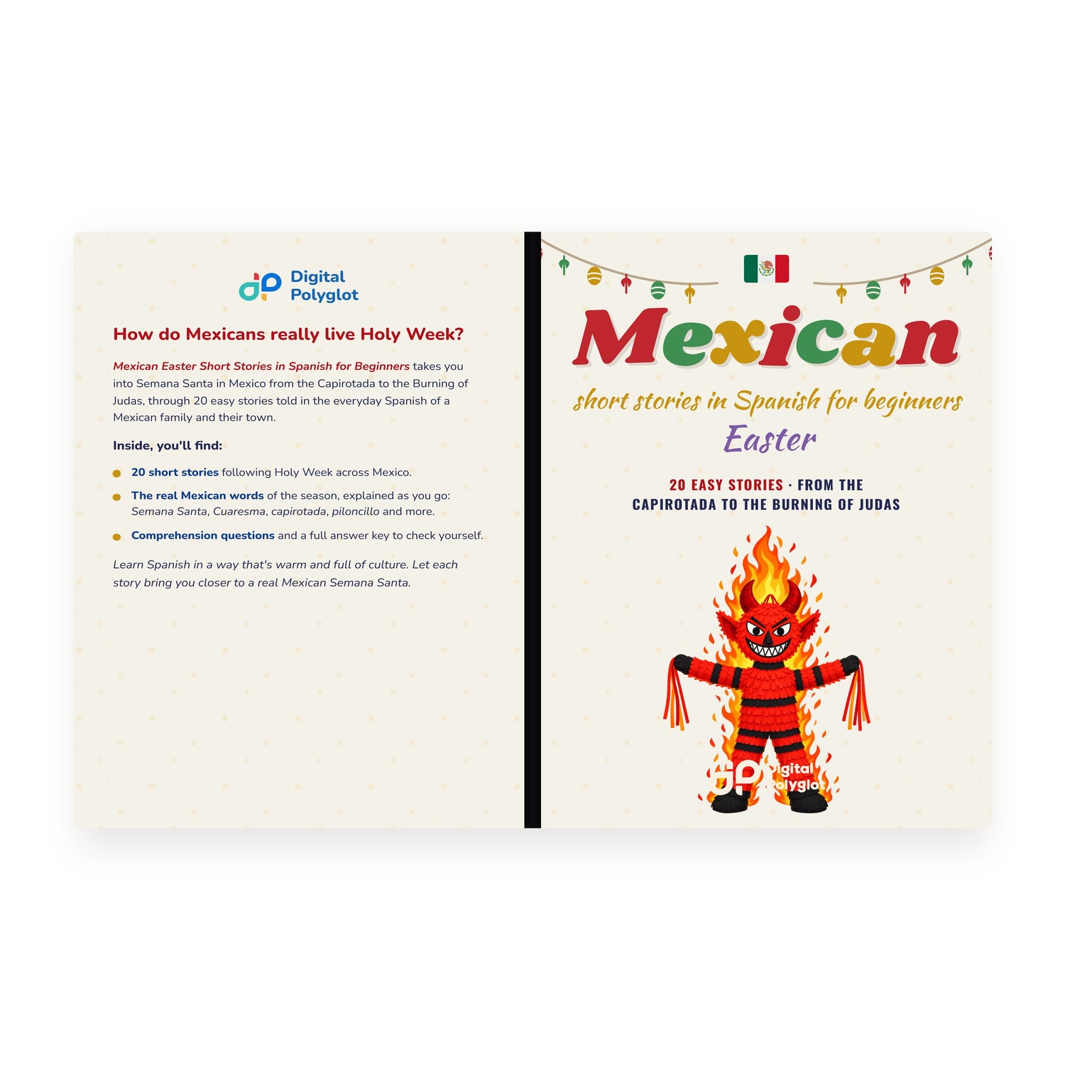 Mexican Easter Short Stories in Spanish for Beginners mockup pdp-wrap