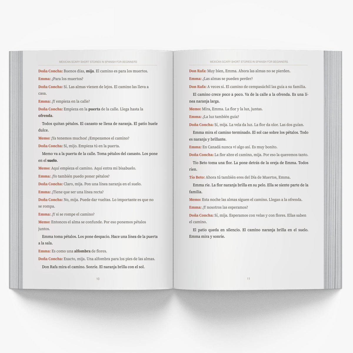 Mexican Scary Short Stories in Spanish for Beginners mockup