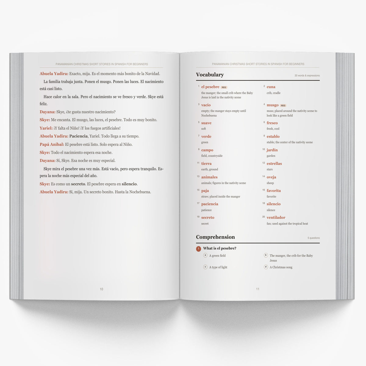 Panamanian Christmas Short Stories in Spanish for Beginners mockup