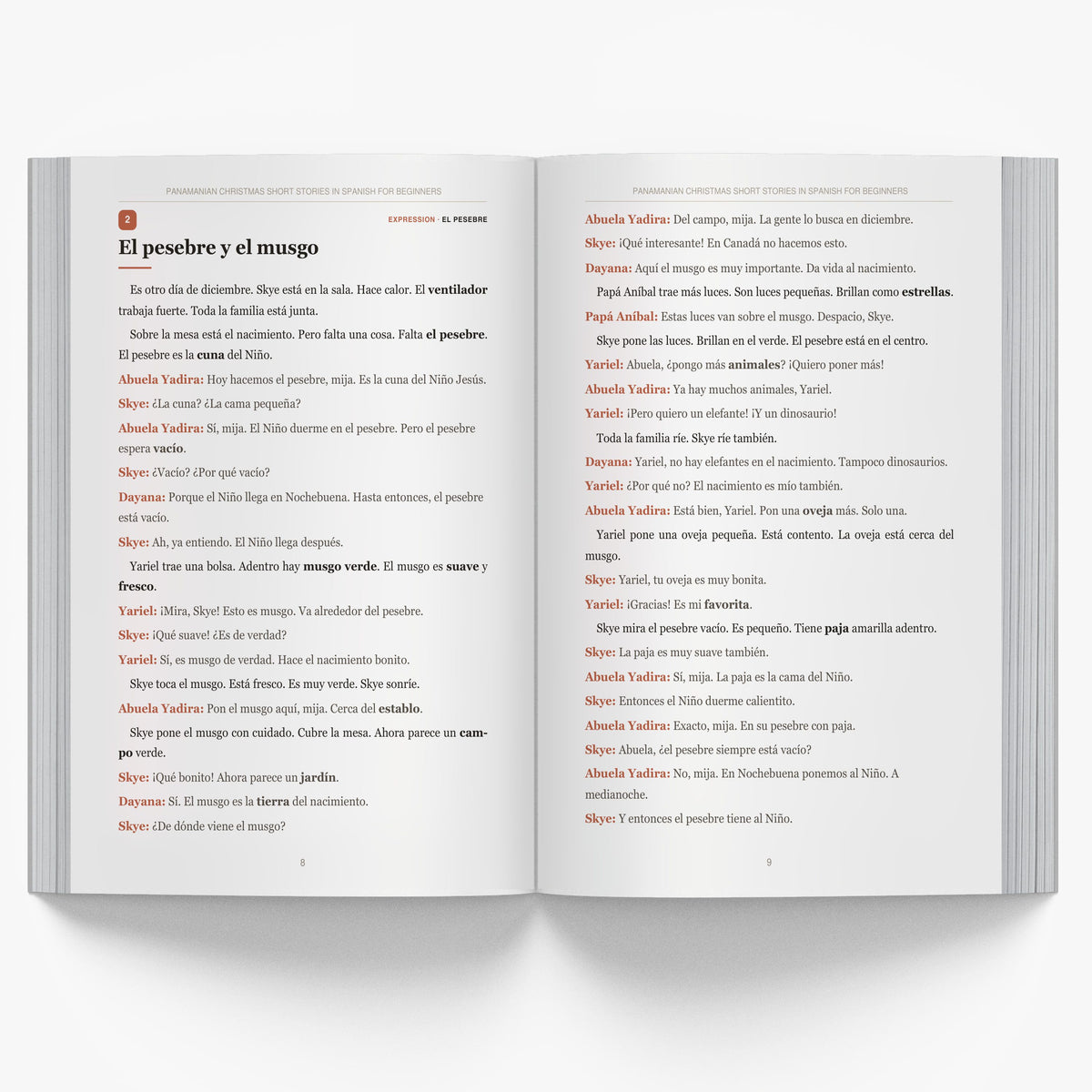 Panamanian Christmas Short Stories in Spanish for Beginners mockup