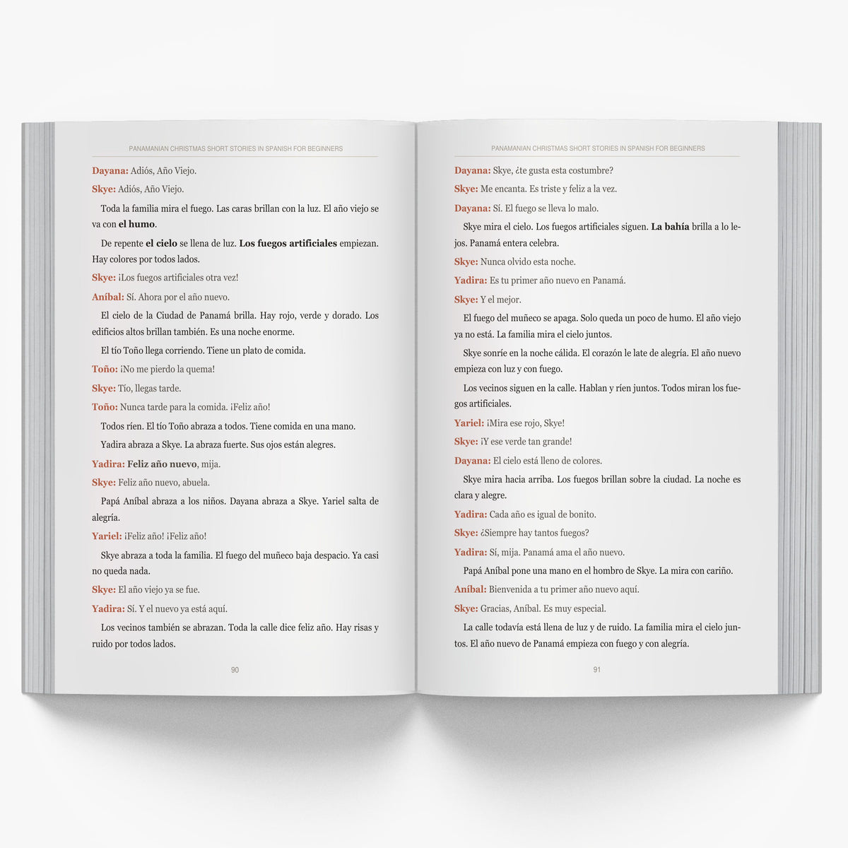 Panamanian Christmas Short Stories in Spanish for Beginners mockup