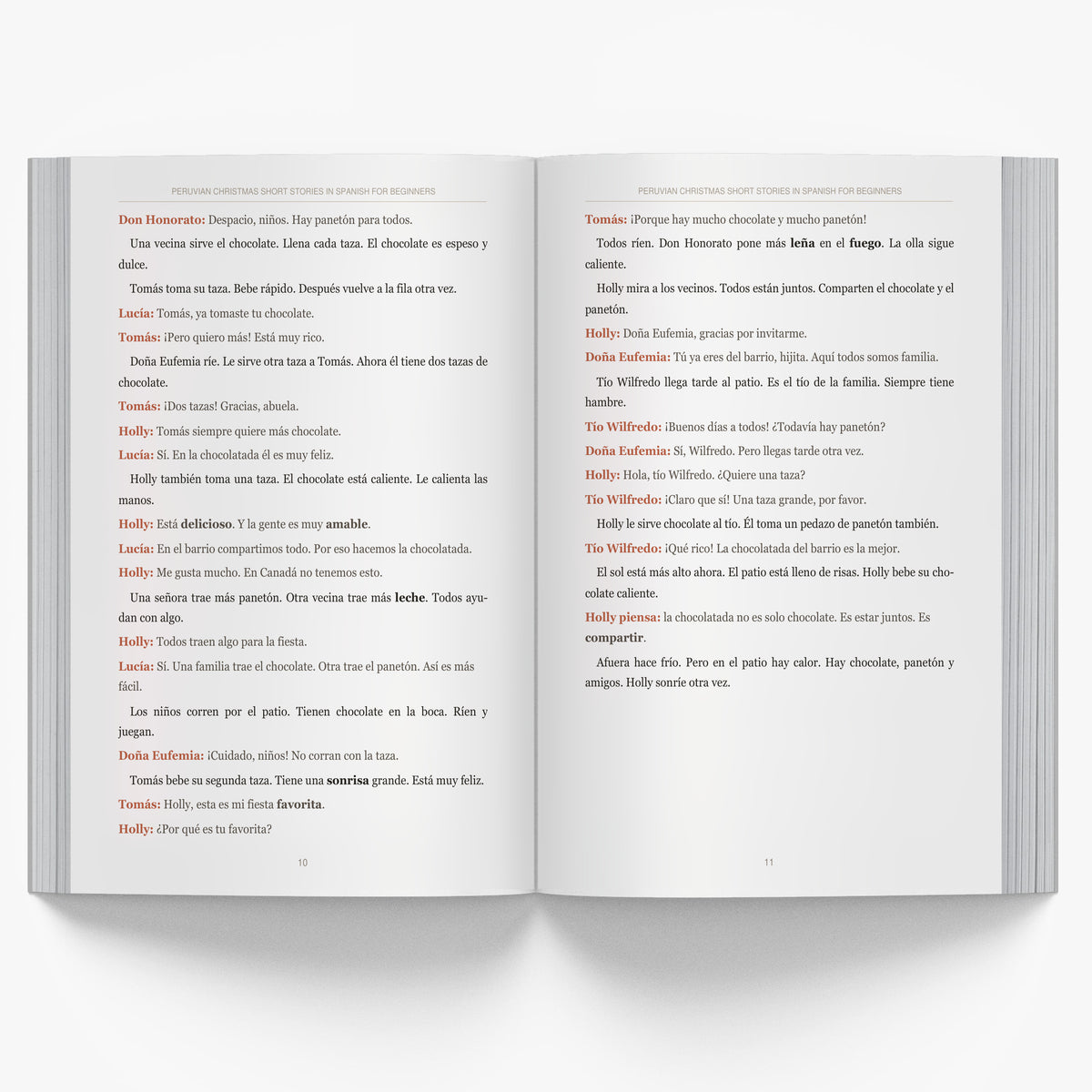 Peruvian Christmas Short Stories in Spanish for Beginners mockup interior-1