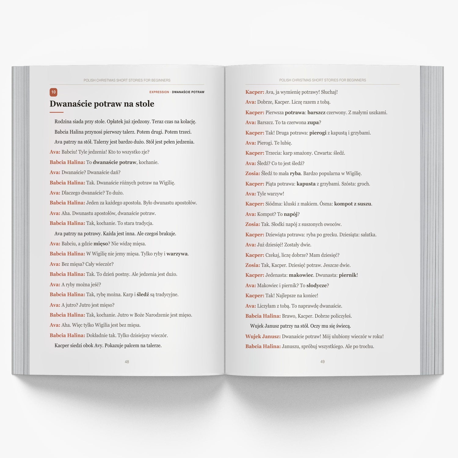 Polish Christmas Short Stories for Beginners mockup