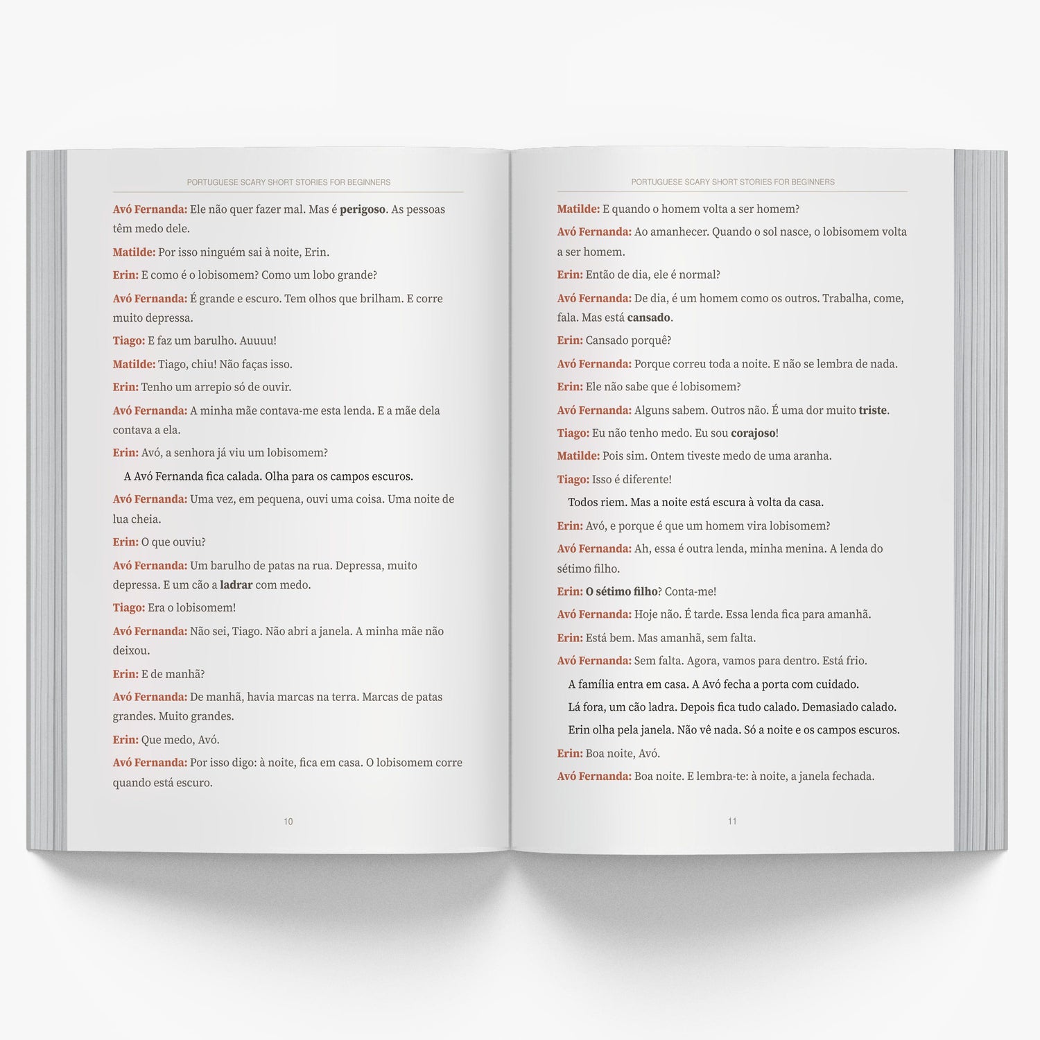 Portuguese Scary Short Stories for Beginners mockup