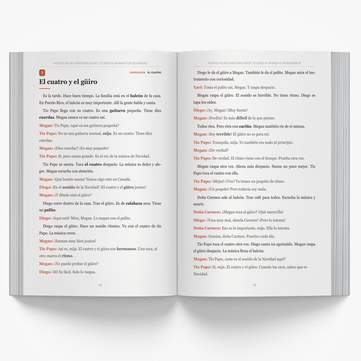 Puerto Rican Christmas Short Stories in Spanish for Beginners mockup