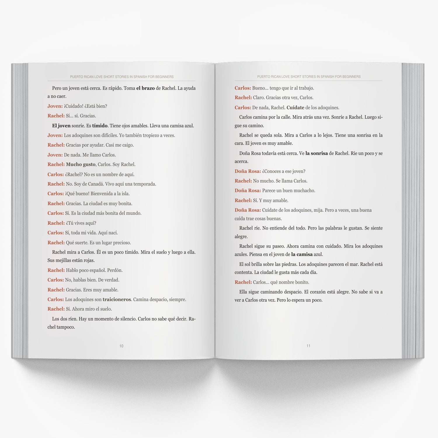 Puerto Rican Love Short Stories in Spanish for Beginners mockup interior-1