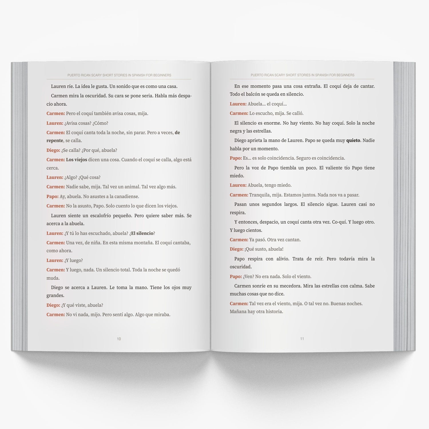 Puerto Rican Scary Short Stories in Spanish for Beginners mockup